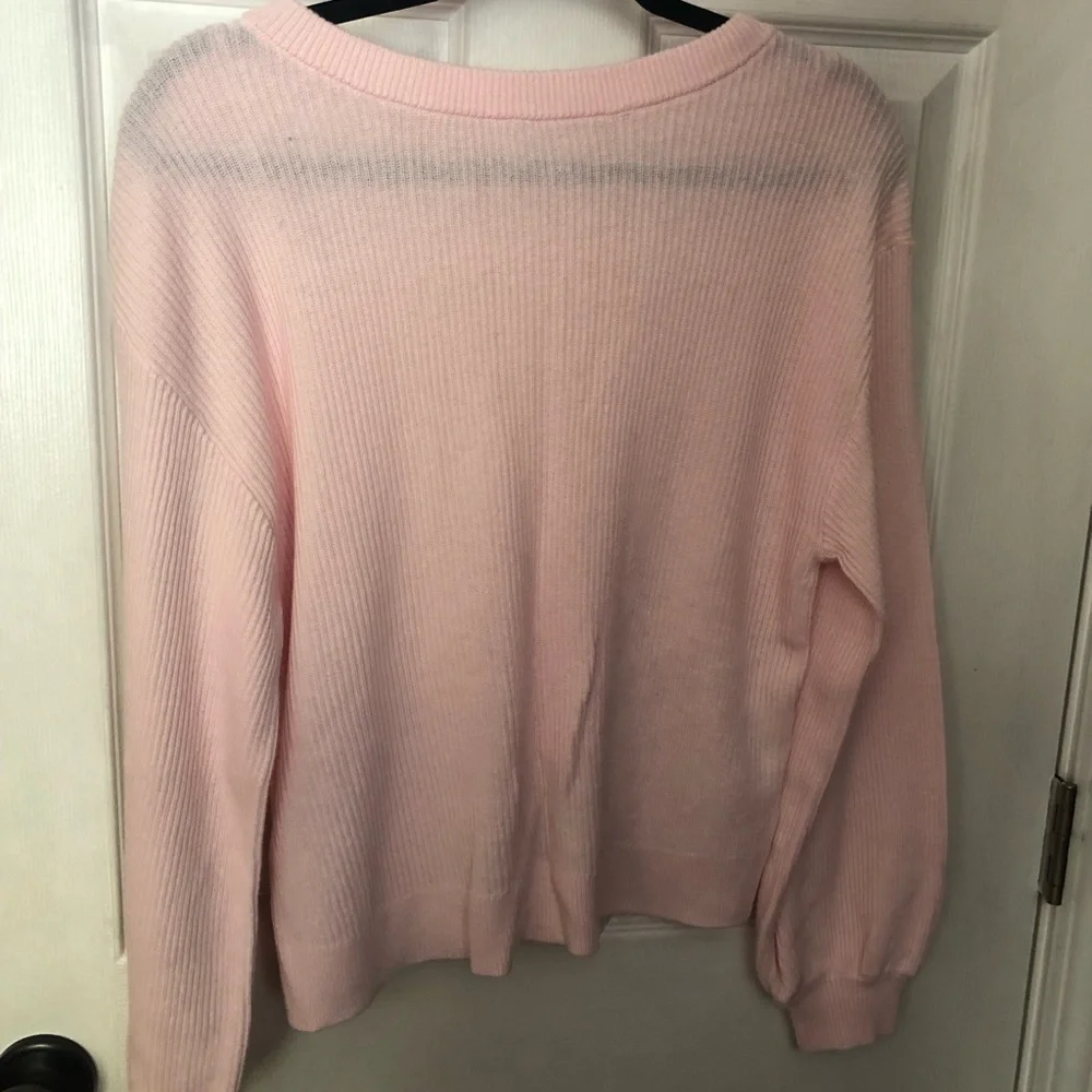 Lululemon Reversible Crossover Pink Sweater Sz S - Picture 3 of 5